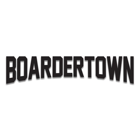 Boardertown Vinyl Die-Cut Sticker in Black