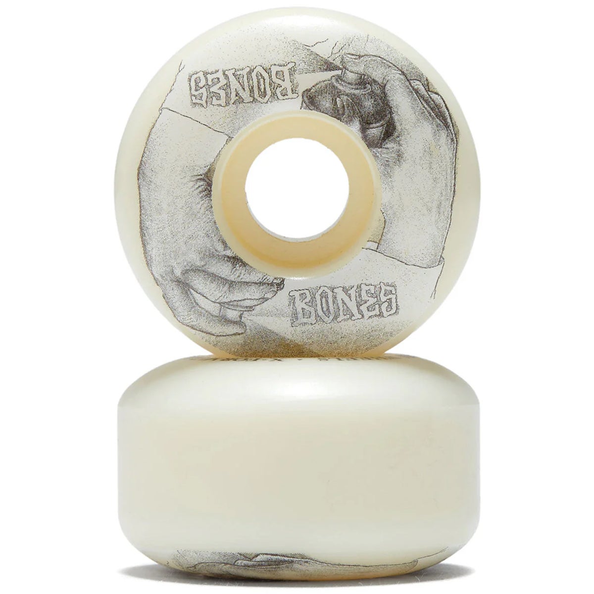 Bones X-Formula Spraying Hands V1 97A Skateboard Wheels in White