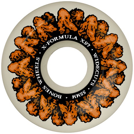 Bones X-Formula Wingin It V6 97A Widecut Skateboard Wheels in White
