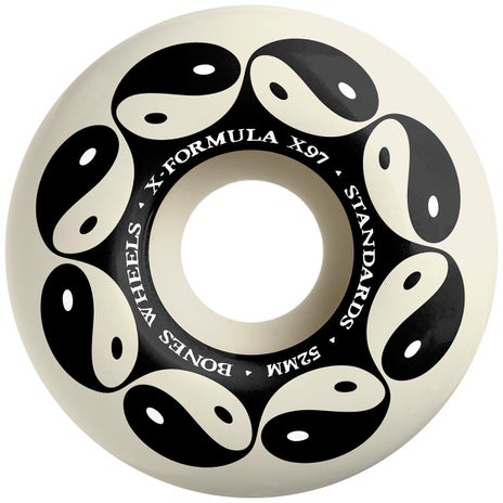 Bones X-Formula Yin Yang V1 97A Skateboard Wheels in White