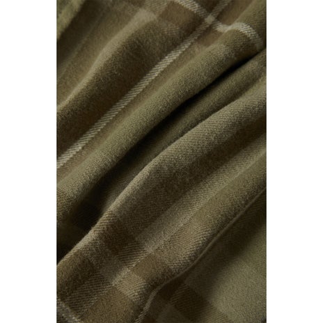 Brixton Seagaze Flannel L/S Shirt in Vetiver Grey/Olive Surplus