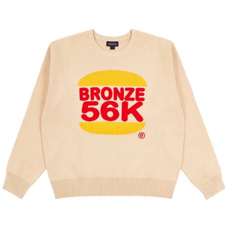 Bronze 56K Burger Sweater in Taupe