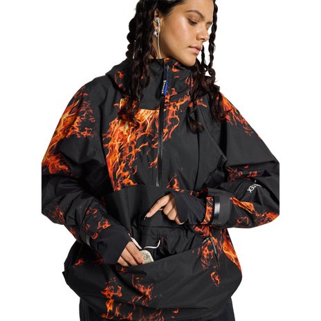 Burton AG 2L Gore-Tex Flyrail Jacket in Orange Flame