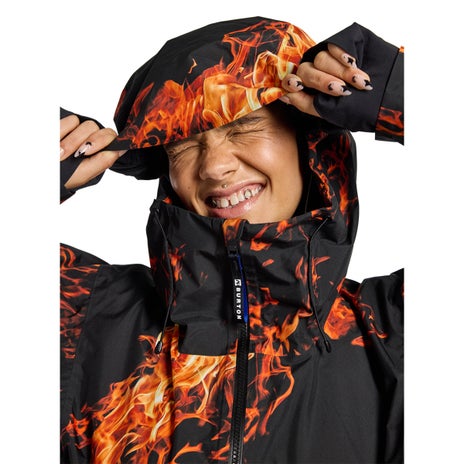 Burton AG 2L Gore-Tex Flyrail Jacket in Orange Flame