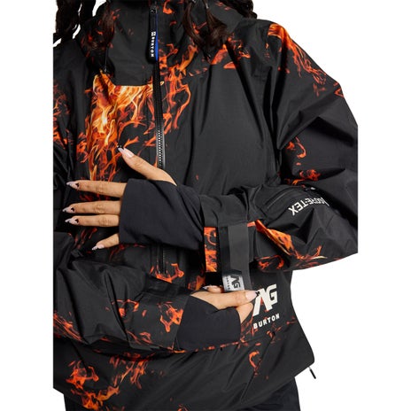 Burton AG 2L Gore-Tex Flyrail Jacket in Orange Flame