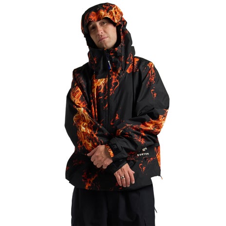 Burton AG 2L Gore-Tex Flyrail Jacket in Orange Flame