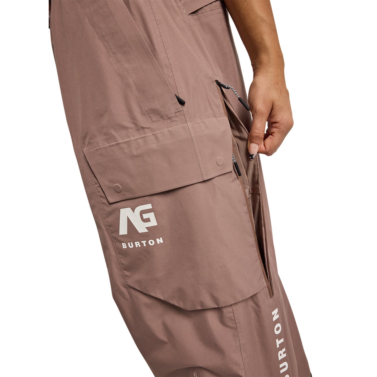Burton AG 2L Gore-Tex Flyrail Pants in Mud Mauve Boardertown