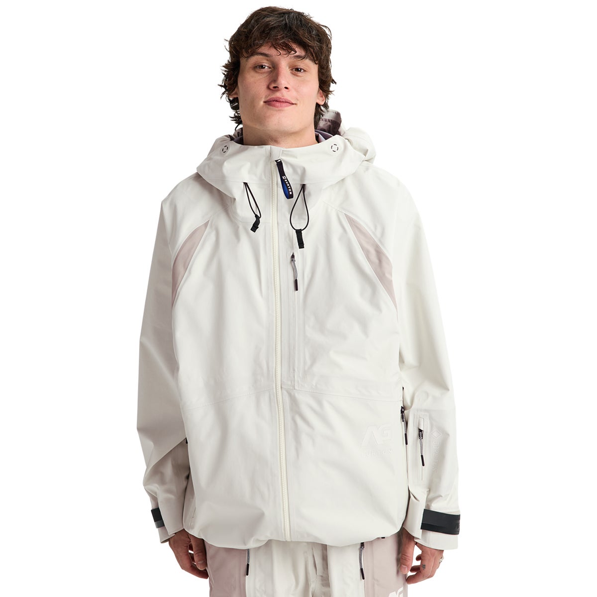 Burton AG Hardpack 3L Gore-Tex Jacket in Bone White/Stone