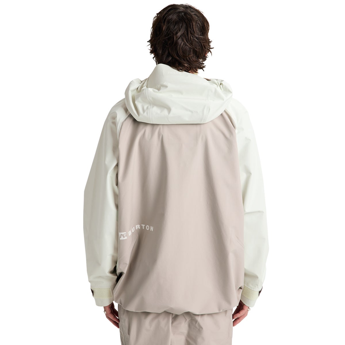 Burton AG Hardpack 3L Gore-Tex Jacket in Bone White/Stone Grey