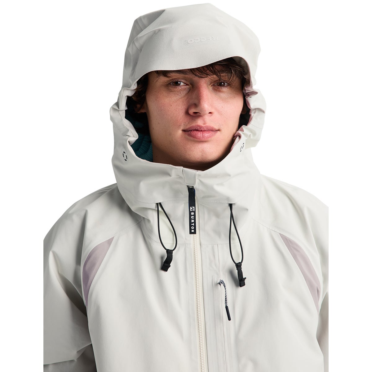 Burton AG Hardpack 3L Gore-Tex Jacket in Bone White/Stone Grey