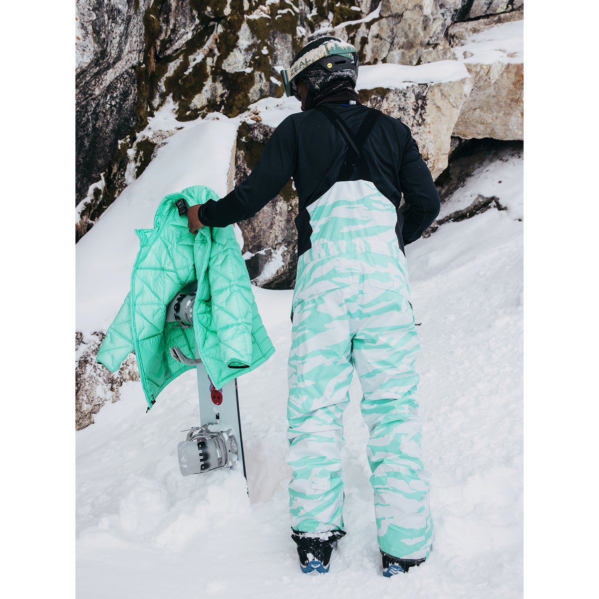 Burton [ak] Cyclic Gore-Tex 2L Bib Pants in Oversized Zebra