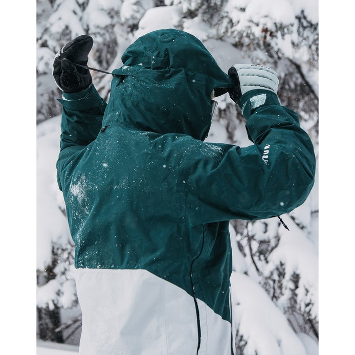Burton [ak] Gore-Tex Velocity 2L Anorak Jacket in Deep Emerald/Grey Cloud