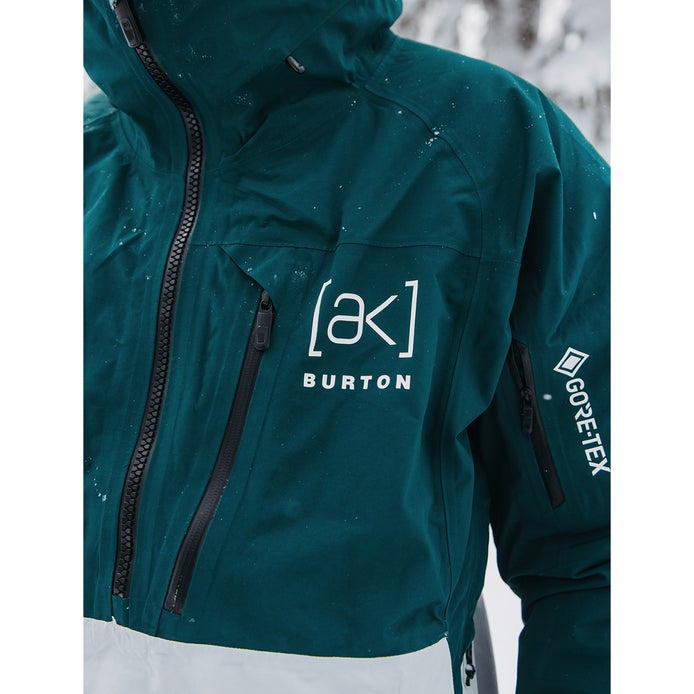 Burton [ak] Gore-Tex Velocity 2L Anorak Jacket in Deep Emerald/Grey Cloud