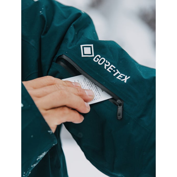 Burton [ak] Gore-Tex Velocity 2L Anorak Jacket in Deep Emerald/Grey Cloud