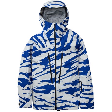 Burton [ak] Tuvak Gore-Tex 3L C-Knit Jacket in Oversized Zebra Jake Blue