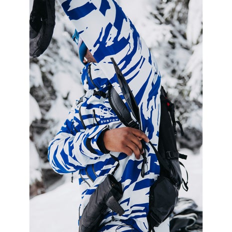 Burton [ak] Tuvak Gore-Tex 3L C-Knit Jacket in Oversized Zebra Jake Blue