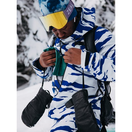 Burton [ak] Tuvak Gore-Tex 3L C-Knit Jacket in Oversized Zebra Jake Blue