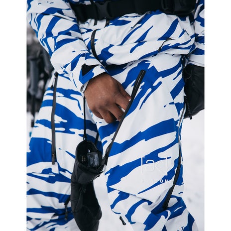 Burton [ak] Tuvak Gore-Tex 3L C-Knit Pants in Oversized Zebra Jake Blue