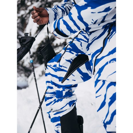 Burton [ak] Tuvak Gore-Tex 3L C-Knit Pants in Oversized Zebra Jake Blue