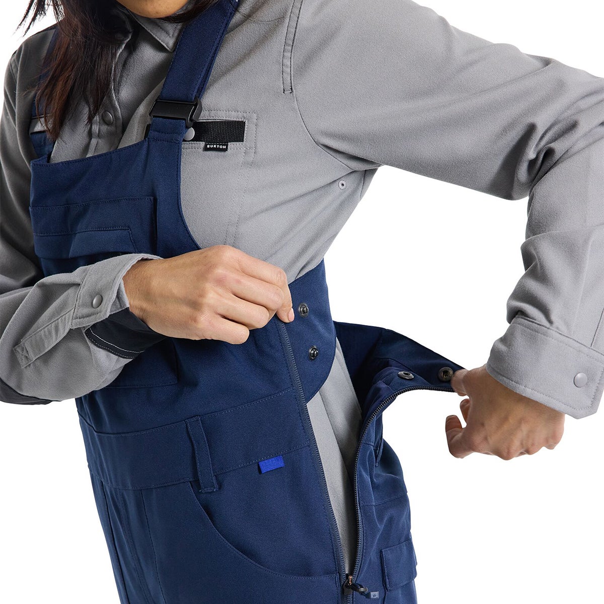 Burton Avalon Stretch Bib Pants in Dress Blue | Boardertown US