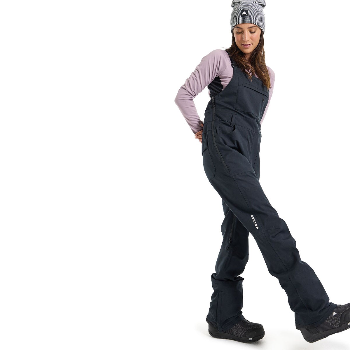 Burton Avalon Stretch Bib Pants in True Black | Boardertown US