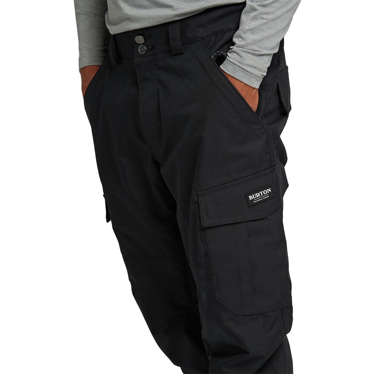 Burton Cargo Relaxed Fit Pants in True Black | Boardertown US