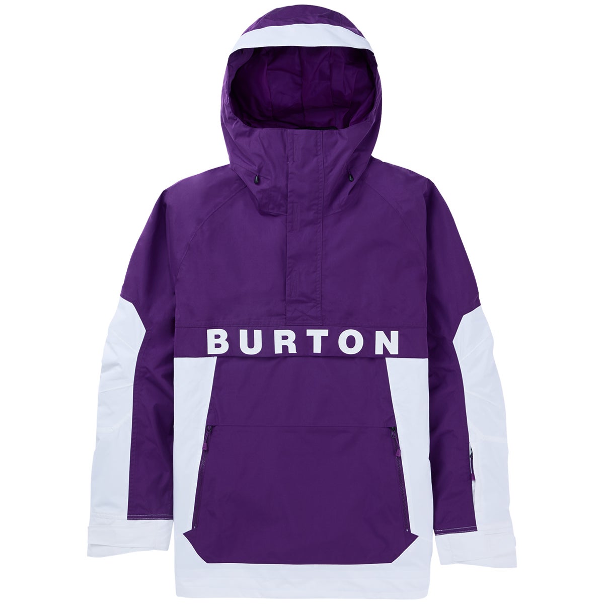 Burton Frostner Anorak in Imperial Purple/Stout White | Boardertown