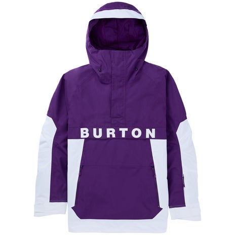 Burton Frostner Anorak in Imperial Purple/Stout White