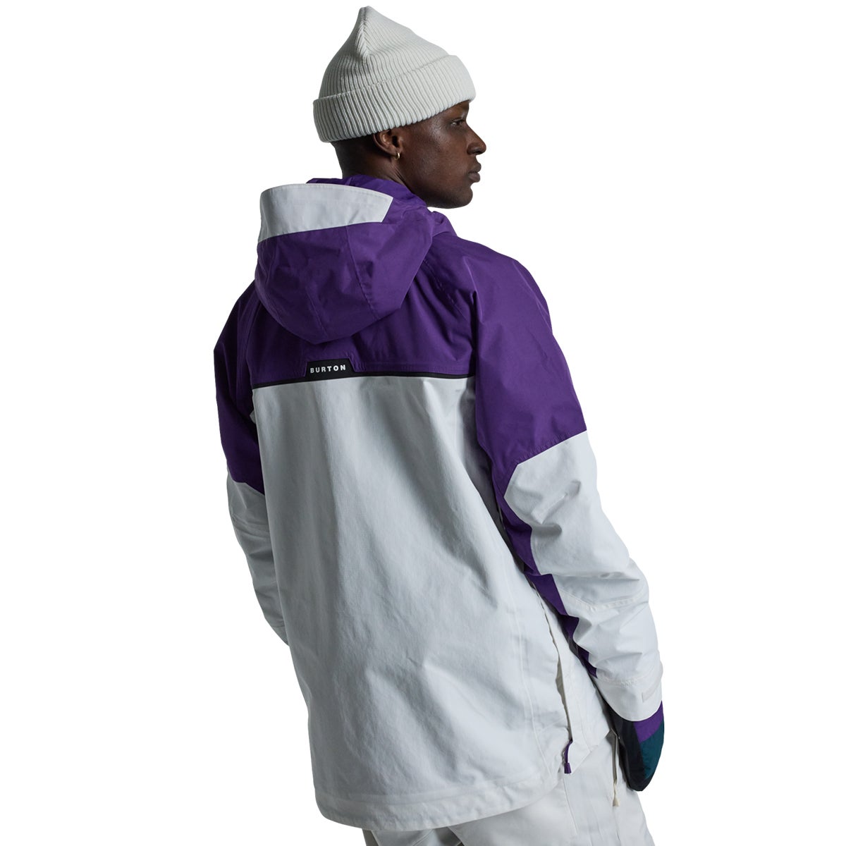 Burton Frostner Anorak in Imperial Purple/Stout White | Boardertown