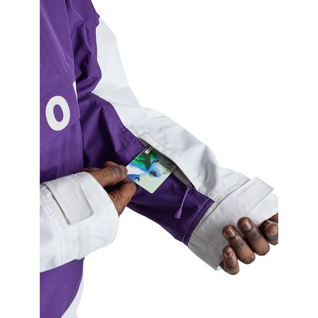 Burton Frostner Anorak in Imperial Purple/Stout White
