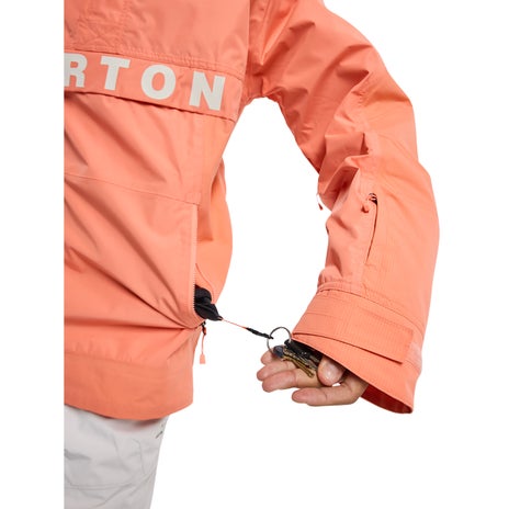 Burton Frostner Anorak in Peach Echo
