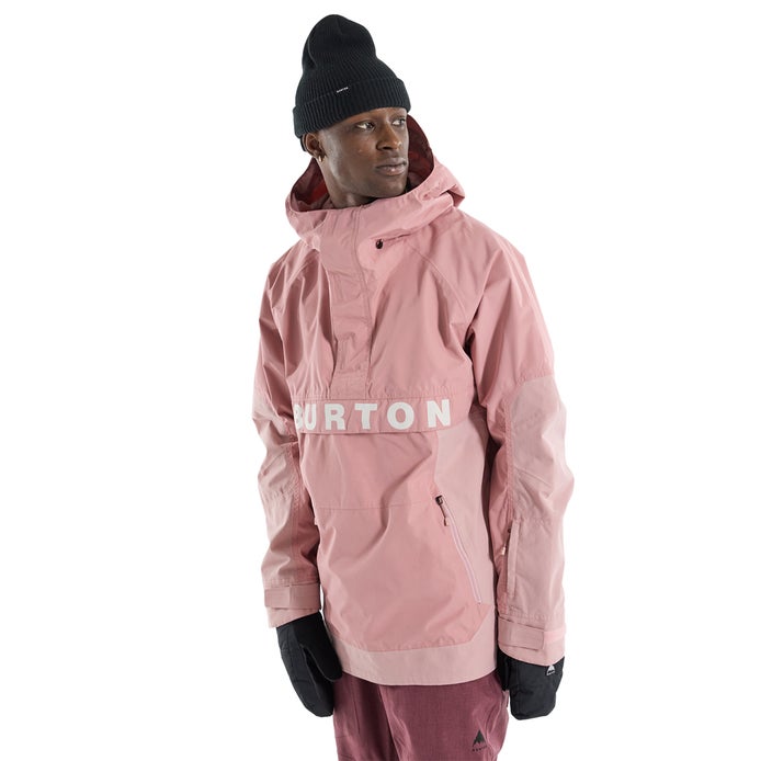 Burton Frostner Anorak in Powder Blush