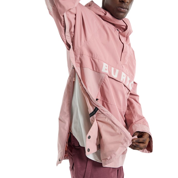 Burton Frostner Anorak in Powder Blush