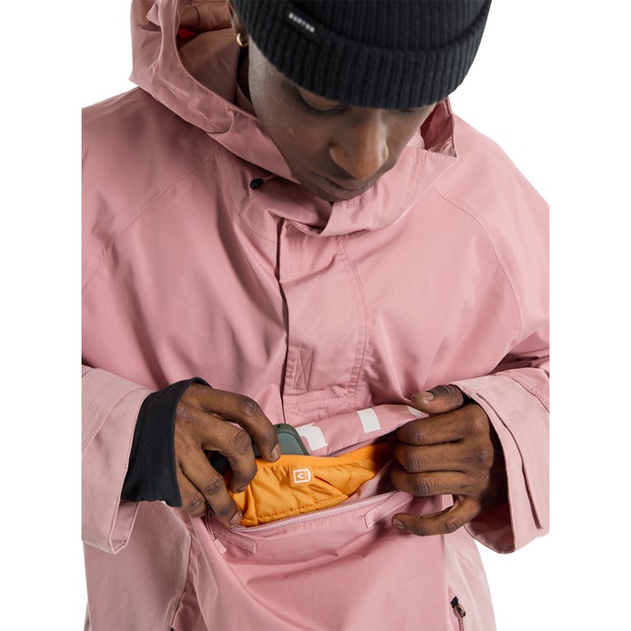 Burton Frostner Anorak in Powder Blush