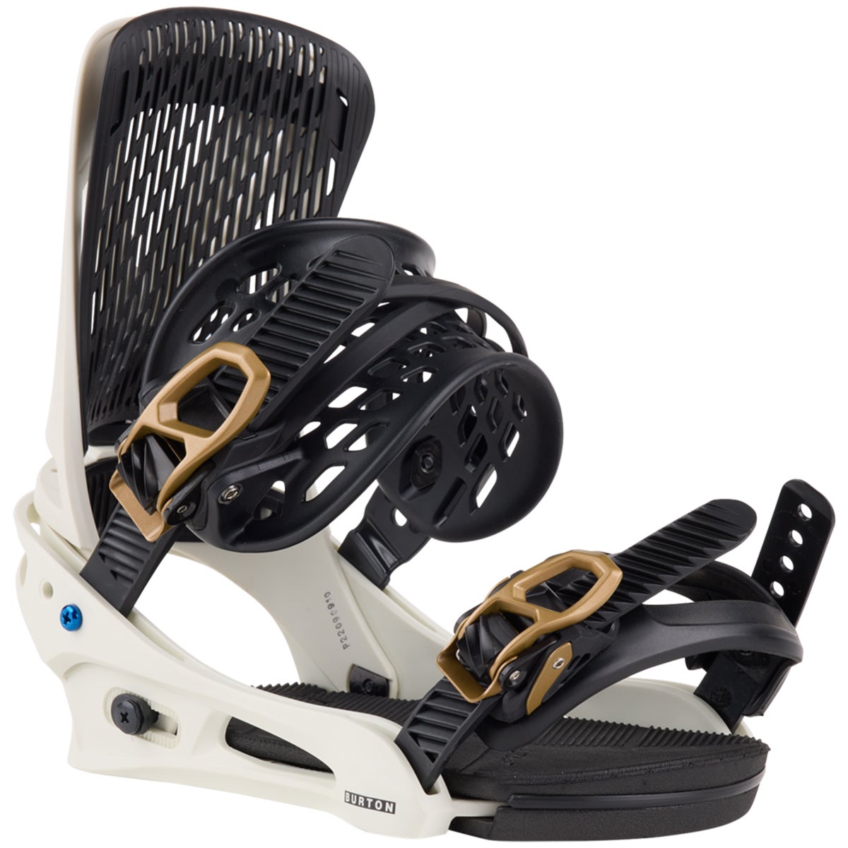 Burton Genesis Re:Flex Snowboard Bindings in White/Gold | Boardertown