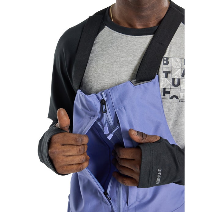 Burton Gore-Tex Reserve 2L Bib Pant in Slate Blue