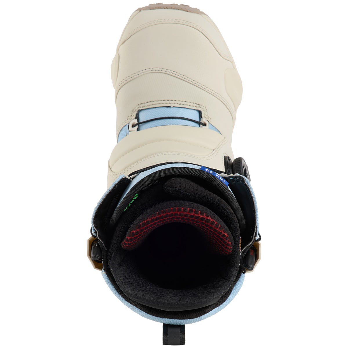 Burton Ion Step On Wide Snowboard Boot in White/Dusty Blue