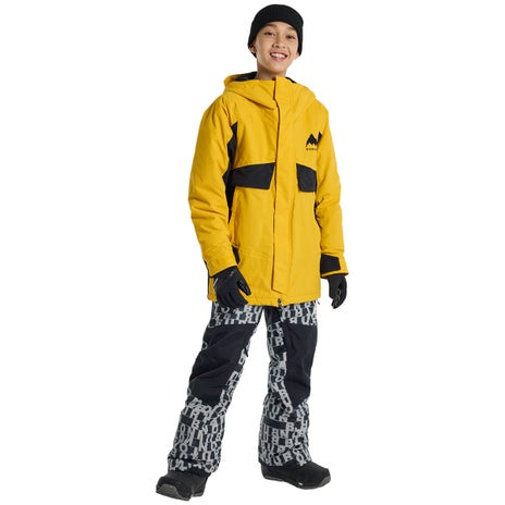 Burton Kids' Ascutney 2L Jacket in Goldenrod/True Black