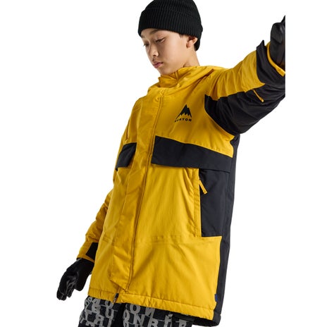 Burton Kids' Ascutney 2L Jacket in Goldenrod/True Black