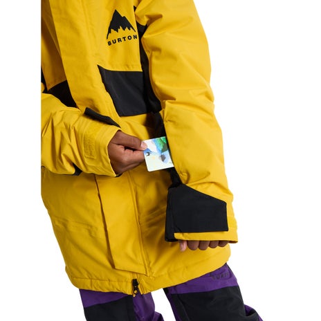 Burton Kids' Ascutney 2L Jacket in Goldenrod/True Black