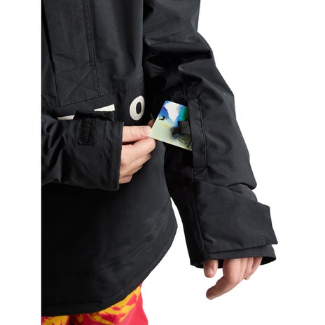 Burton Kids' Frostner 2L Anorak Jacket in True Black