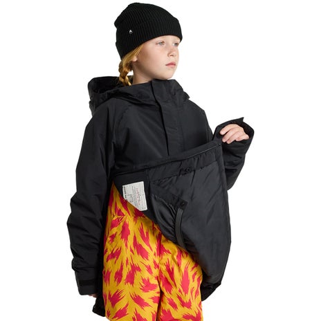 Burton Kids' Frostner 2L Anorak Jacket in True Black