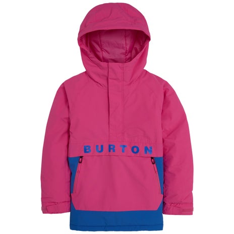 Burton Kids' Frostner Anorak in Fuchsia Fusion/Amparo Blue