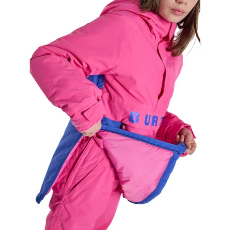 Burton Kids' Frostner Anorak in Fuchsia Fusion/Amparo Blue