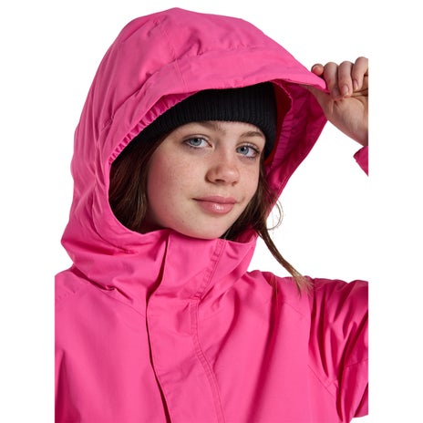 Burton Kids' Frostner Anorak in Fuchsia Fusion/Amparo Blue
