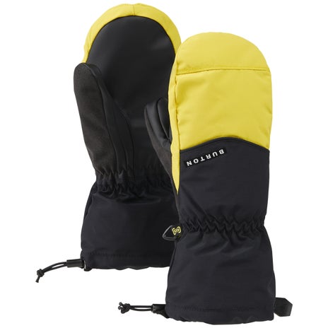 Burton Kids' Profile Mittens in Sulfur/True Black