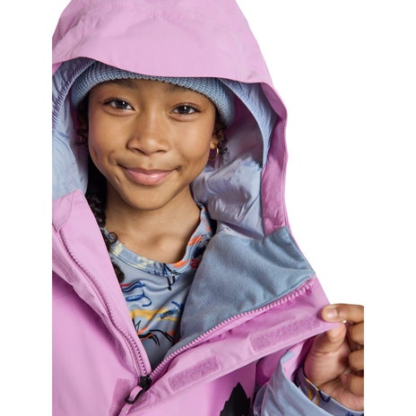 Burton Kids' Skimmer 2L Jacket in Orchid Purple/Dusty Blue