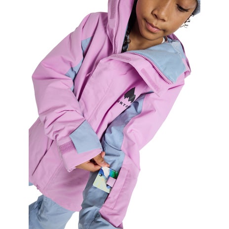 Burton Kids' Skimmer 2L Jacket in Orchid Purple/Dusty Blue
