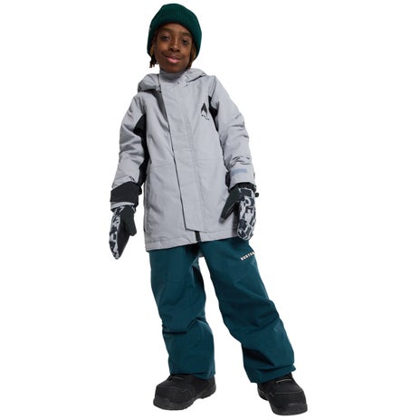 Burton Kids' Skimmer 2L Jacket in Silver Sconce/True Black