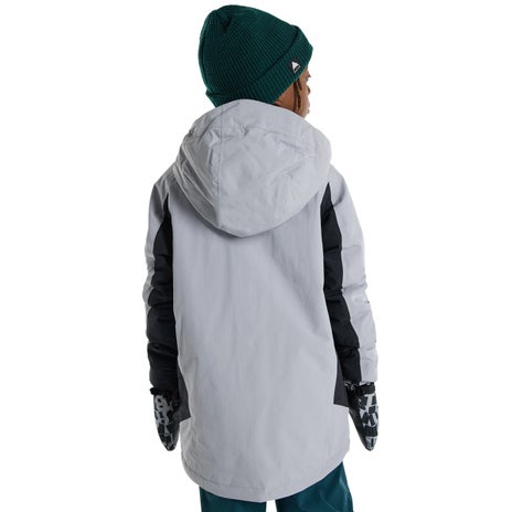 Burton Kids' Skimmer 2L Jacket in Silver Sconce/True Black